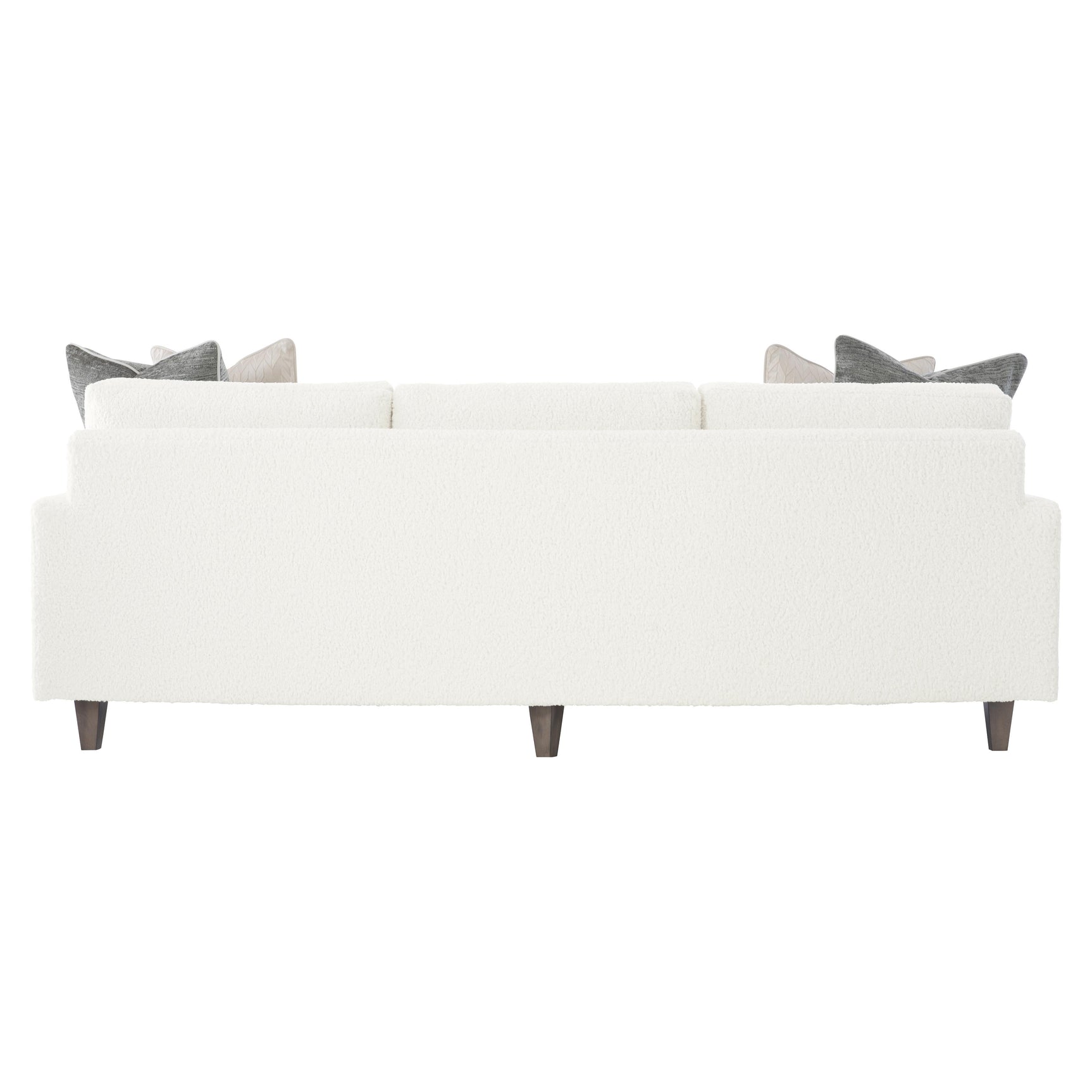 Carlie White/Cream Fabric Sofa - Ornate Home