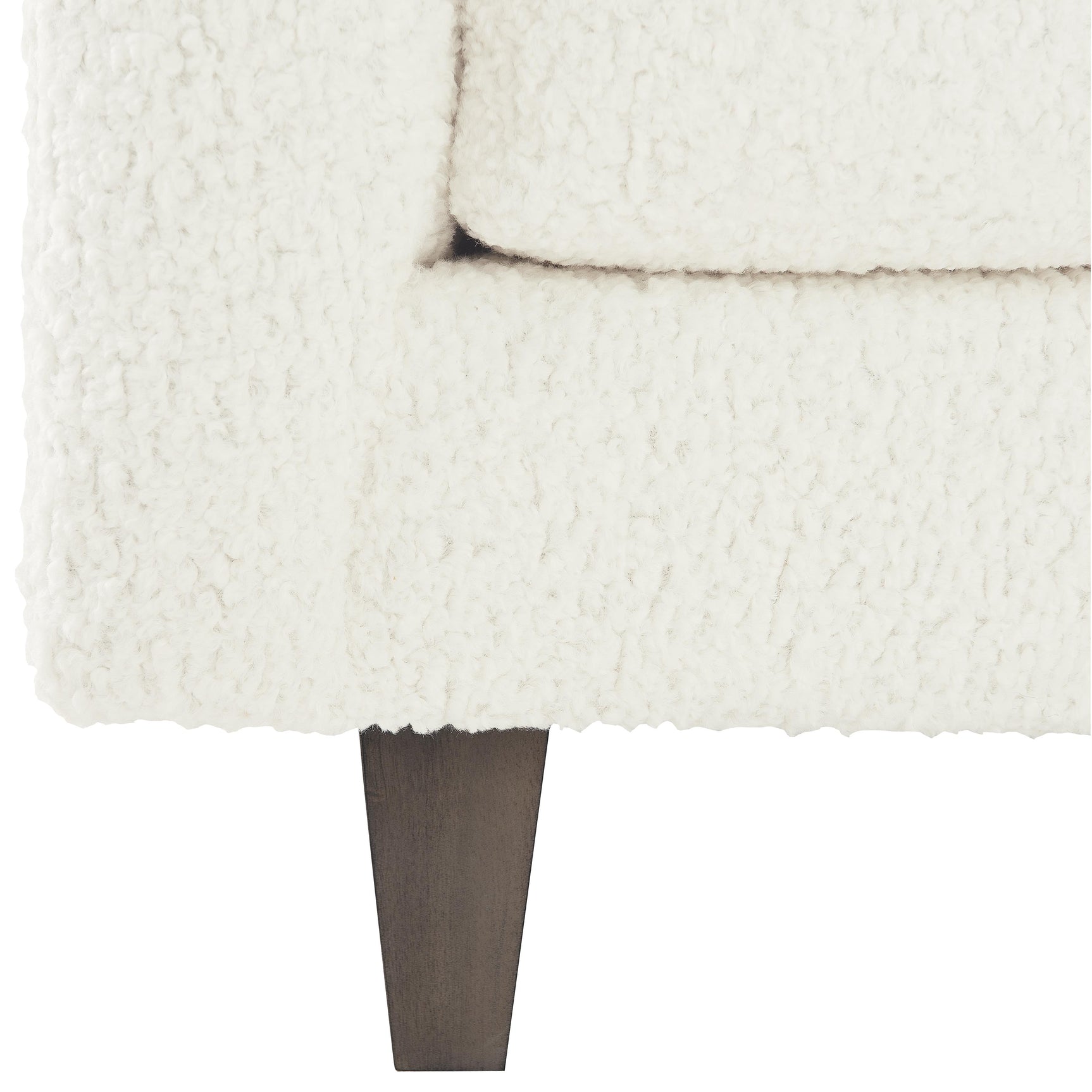 Carlie White/Cream Fabric Sofa - Ornate Home