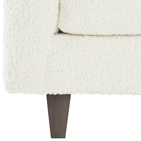 Carlie White/Cream Fabric Sofa - Ornate Home