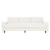Carlie White/Cream Fabric Sofa - Ornate Home