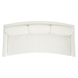 Carlie White/Cream Fabric Sofa - Ornate Home