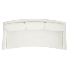 Carlie White/Cream Fabric Sofa - Ornate Home