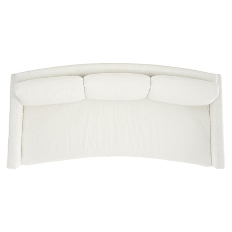 Carlie White/Cream Fabric Sofa - Ornate Home