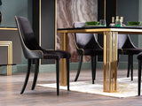 Carlino Duca Black Dining Chair - Ornate Home