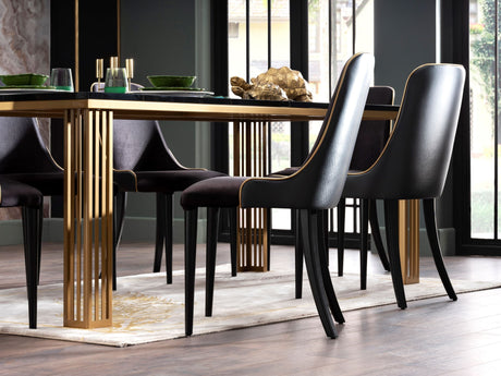 Carlino Duca Black Dining Chair - Ornate Home