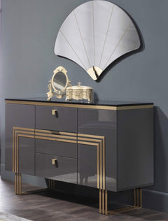 Carlino Gray Bedroom Set - Ornate Home