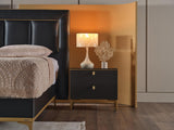 Carlino Gray Nightstand - Ornate Home