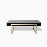 Carlino Hight Glossy Black Coffee Table - Ornate Home