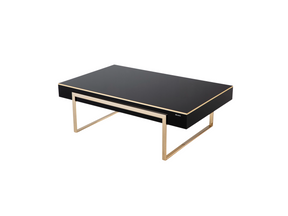 Carlino Hight Glossy Black Coffee Table - Ornate Home
