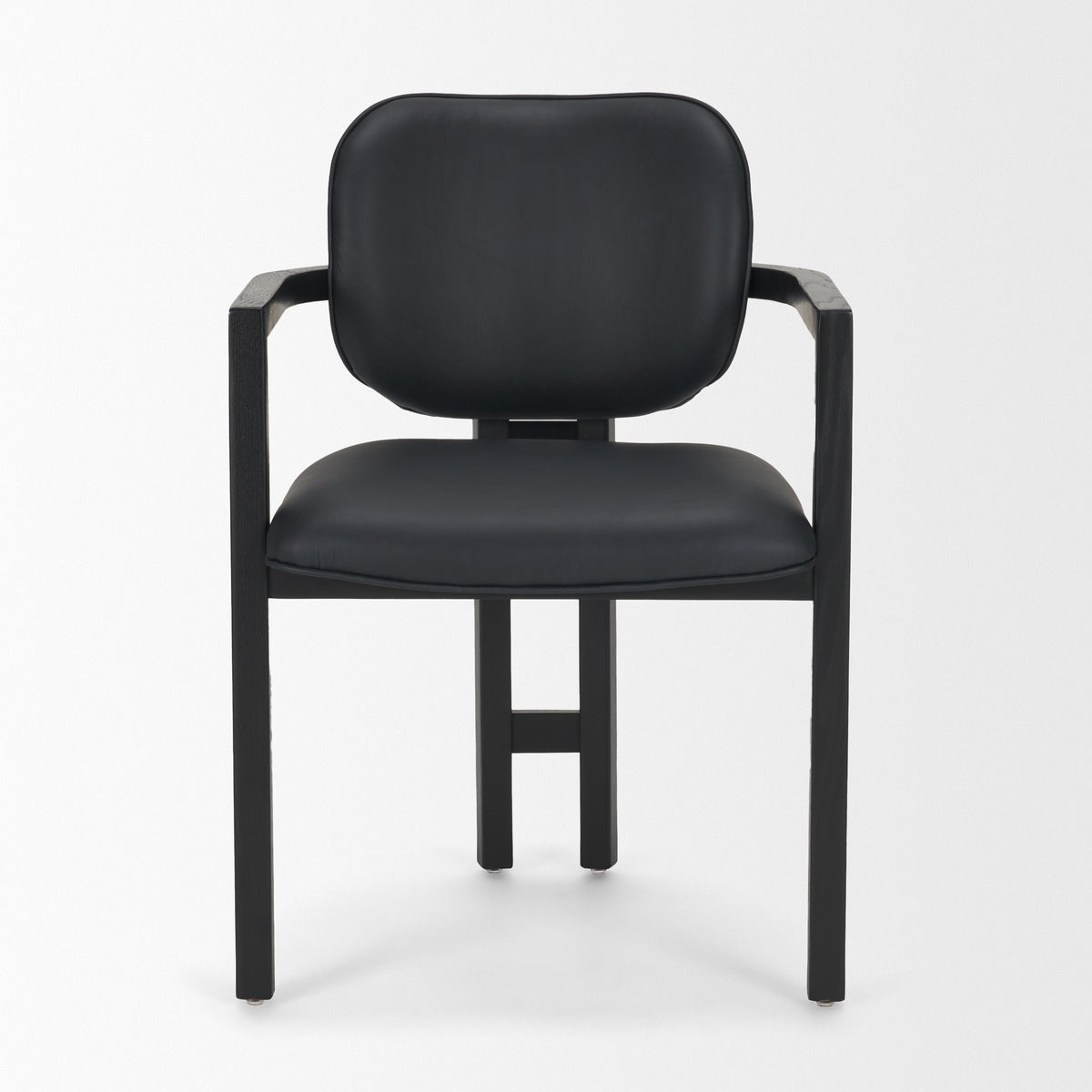Carlisle Black Curved Back Dining Arm Chair