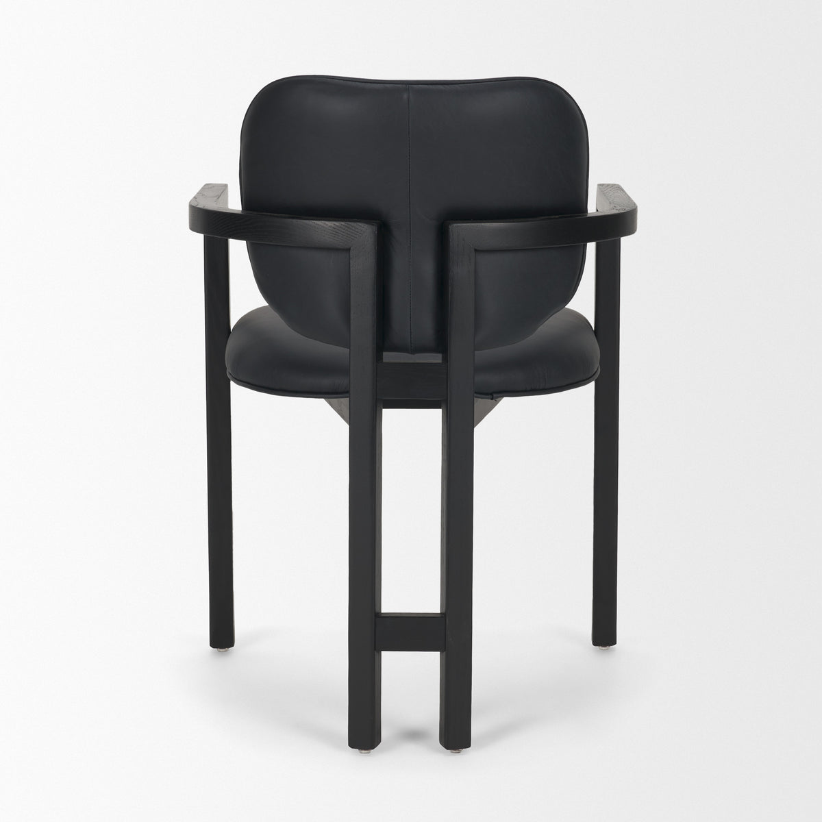Carlisle Black Curved Back Dining Arm Chair