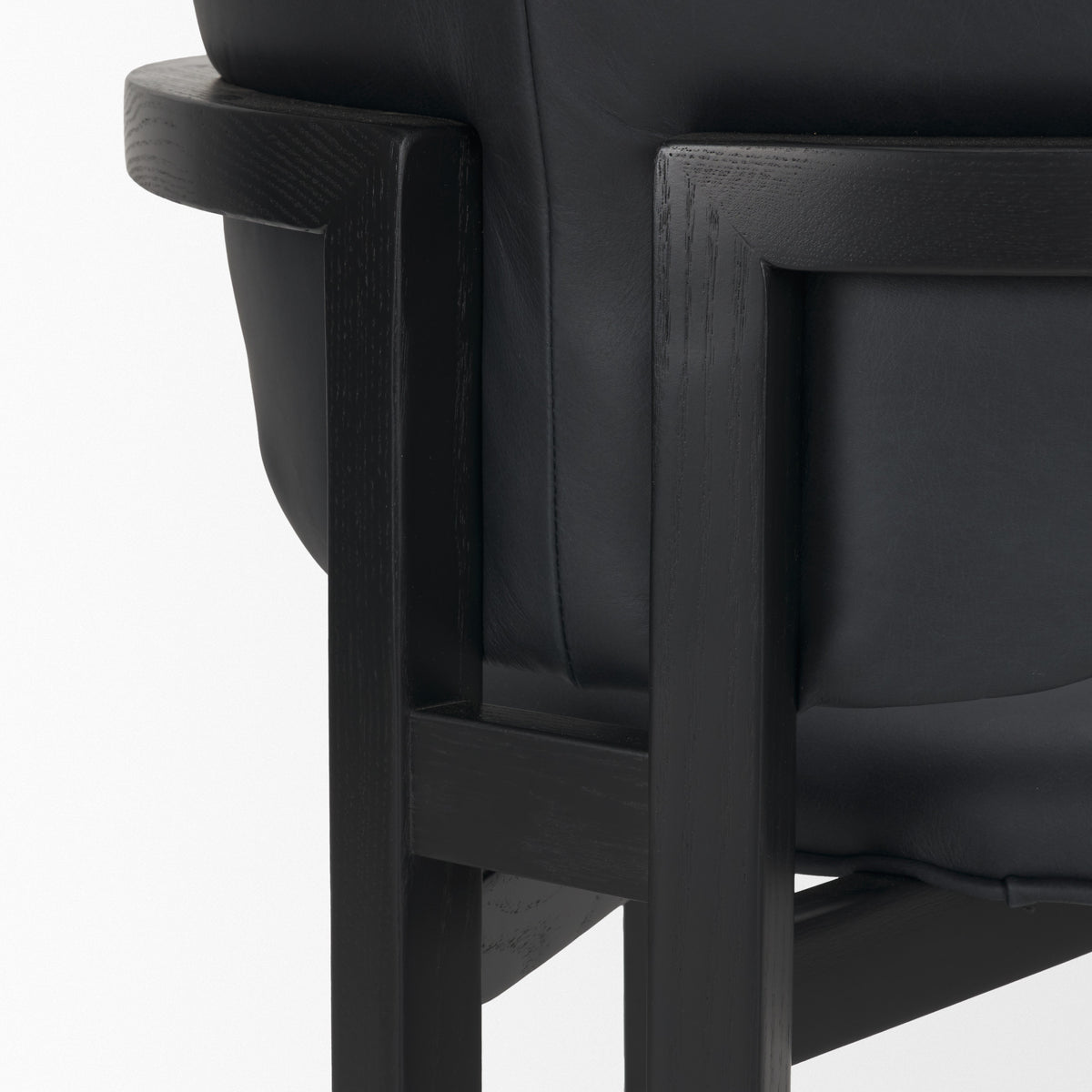 Carlisle Black Curved Back Dining Arm Chair