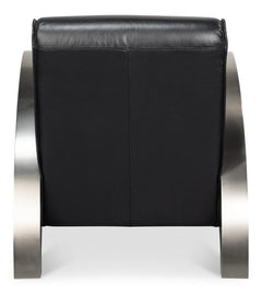 Carlisle Black Leather Armchair - Ornate Home