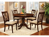Carlisle Brown Cherry 5 Pc. Round Dining Room Set - Ornate Home