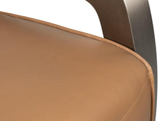 Carlisle Brown Leather Armchair - Ornate Home