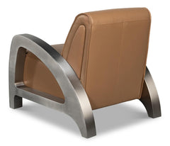 Carlisle Brown Leather Armchair - Ornate Home