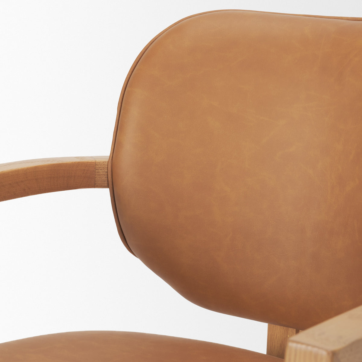 Carlisle Tan/Brown Curved Back Dining Arm Chair