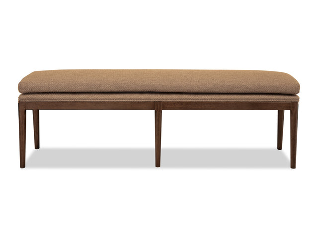 Carlisle Wheat Bread/Pecan Pie Upholstered Bench - Ornate Home