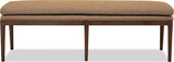 Carlisle Wheat Bread/Pecan Pie Upholstered Bench - Ornate Home