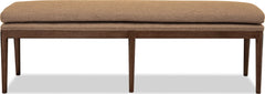 Carlisle Wheat Bread/Pecan Pie Upholstered Bench - Ornate Home