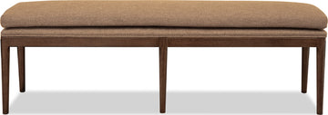 Carlisle Wheat Bread/Pecan Pie Upholstered Bench - Ornate Home