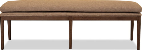 Carlisle Wheat Bread/Pecan Pie Upholstered Bench - Ornate Home