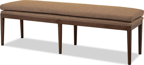 Carlisle Wheat Bread/Pecan Pie Upholstered Bench - Ornate Home