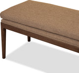 Carlisle Wheat Bread/Pecan Pie Upholstered Bench - Ornate Home