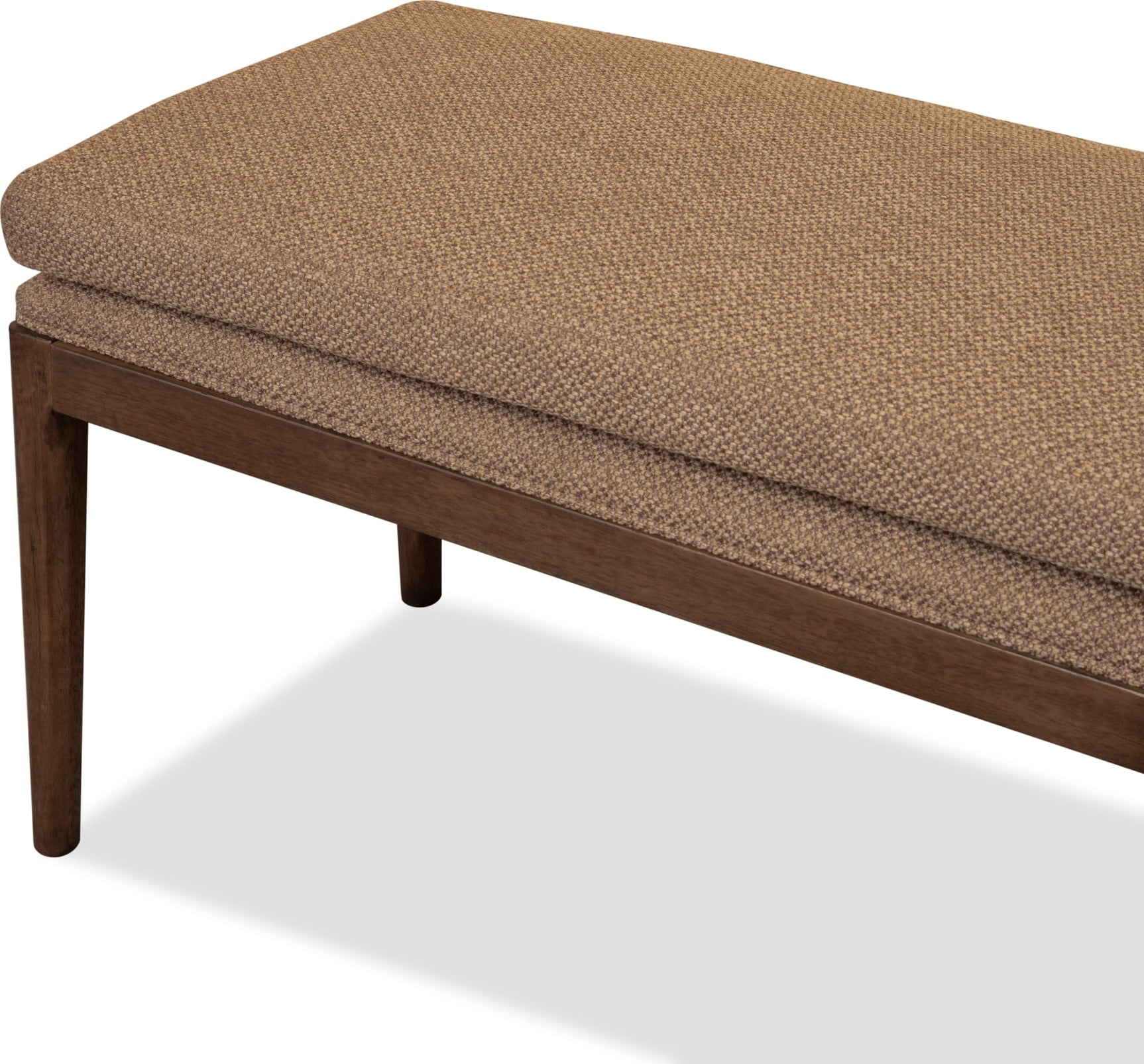 Carlisle Wheat Bread/Pecan Pie Upholstered Bench - Ornate Home