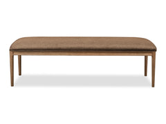 Carlisle Wheat Bread/Tofffee Crunch Upholstered Bench - Ornate Home