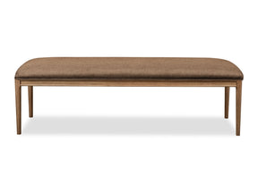 Carlisle Wheat Bread/Tofffee Crunch Upholstered Bench - Ornate Home