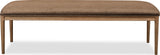 Carlisle Wheat Bread/Tofffee Crunch Upholstered Bench - Ornate Home