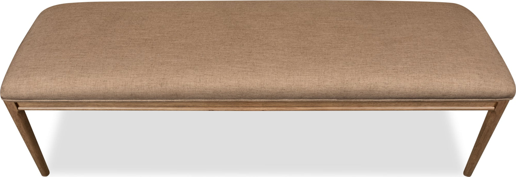 Carlisle Wheat Bread/Tofffee Crunch Upholstered Bench - Ornate Home