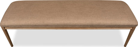 Carlisle Wheat Bread/Tofffee Crunch Upholstered Bench - Ornate Home