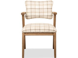 Carlisle White/Brown Armchair - Ornate Home