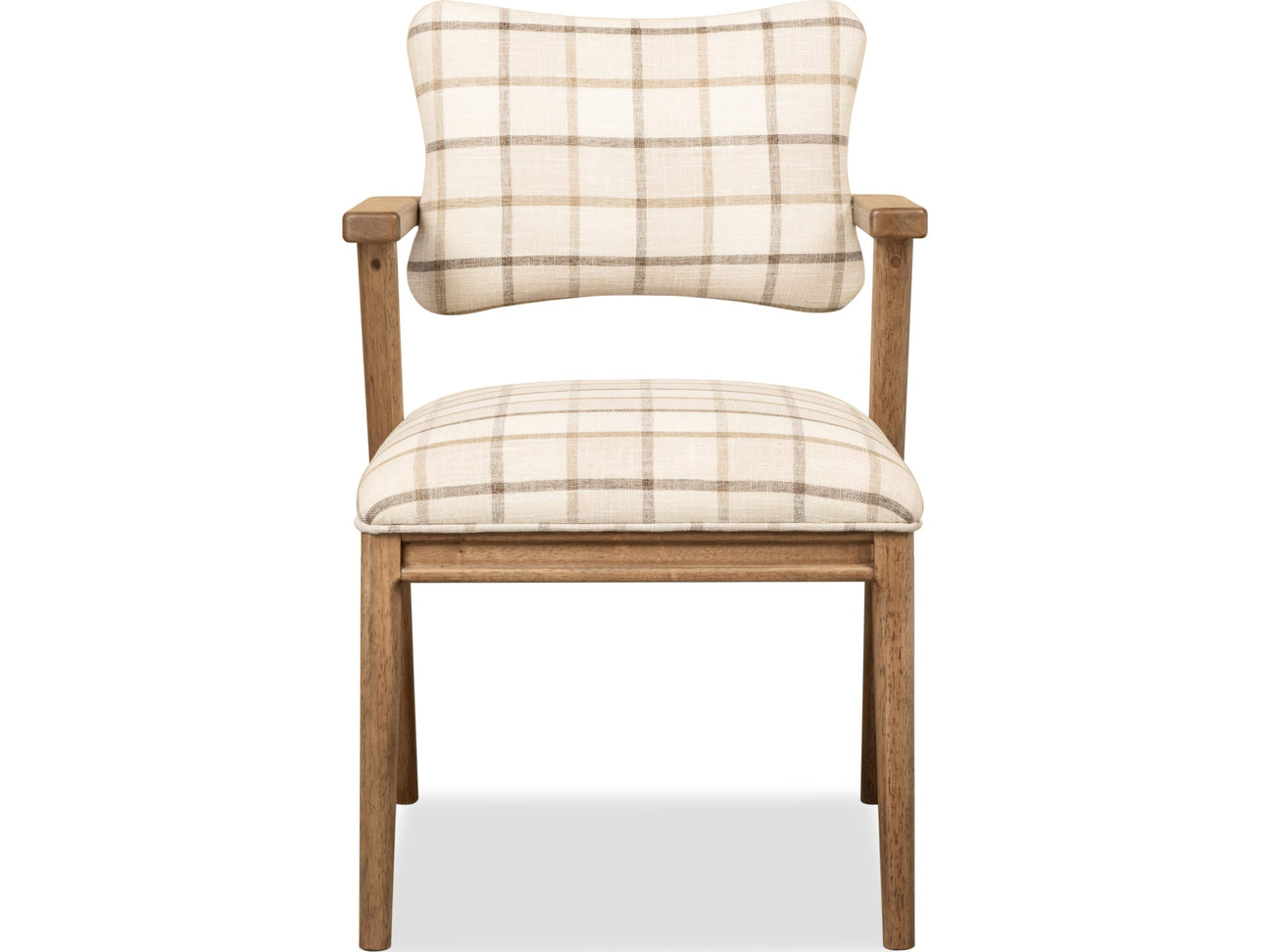 Carlisle White/Brown Armchair (Set of 2) - Ornate Home