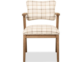 Carlisle White/Brown Armchair (Set of 2) - Ornate Home