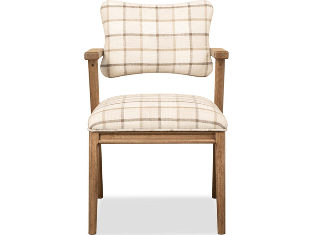 Carlisle White/Brown Armchair (Set of 2) - Ornate Home