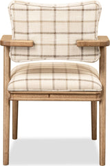 Carlisle White/Brown Armchair (Set of 2) - Ornate Home