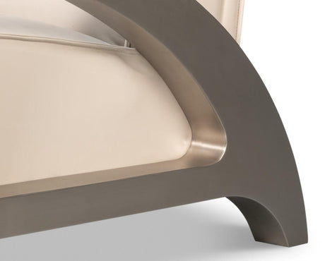 Carlisle White Leather Armchair - Ornate Home