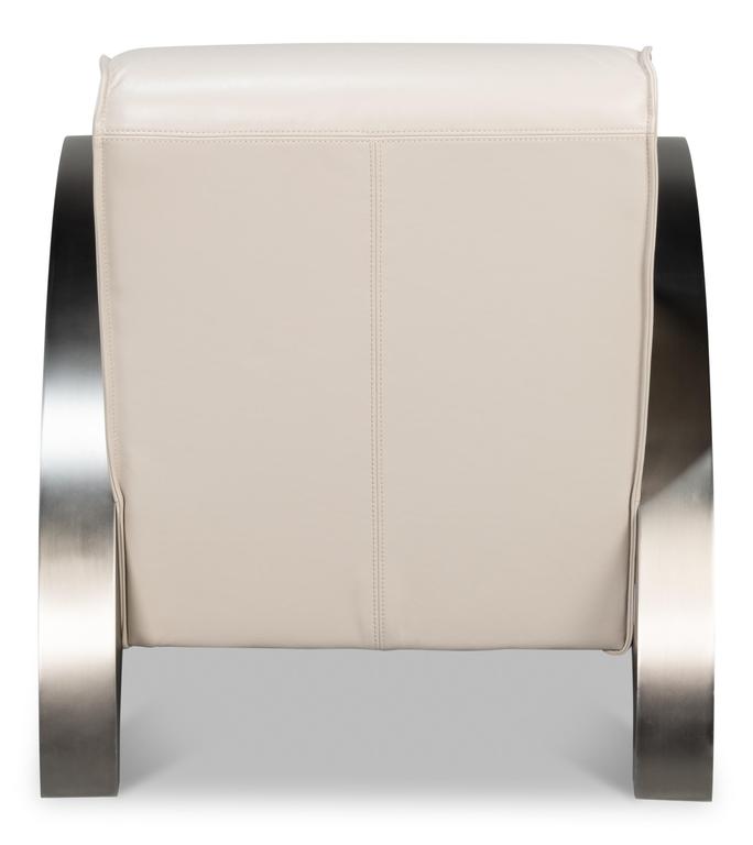 Carlisle White Leather Armchair - Ornate Home
