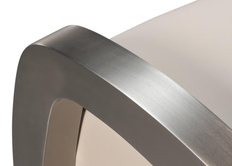 Carlisle White Leather Armchair - Ornate Home