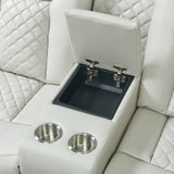 Carlo Pebble Oyster 3-Piece Living Room Set - Ornate Home