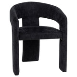 Carlow Black Upholstered Dining Arm Chair (Set of 2) - Ornate Home