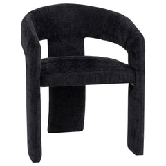 Carlow Black Upholstered Dining Arm Chair (Set of 2) - Ornate Home
