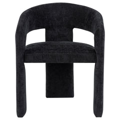 Carlow Black Upholstered Dining Arm Chair (Set of 2) - Ornate Home