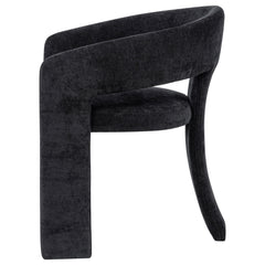 Carlow Black Upholstered Dining Arm Chair (Set of 2) - Ornate Home