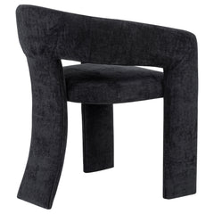 Carlow Black Upholstered Dining Arm Chair (Set of 2) - Ornate Home