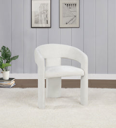 Carlow White Upholstered Dining Arm Chair (Set of 2) - Ornate Home