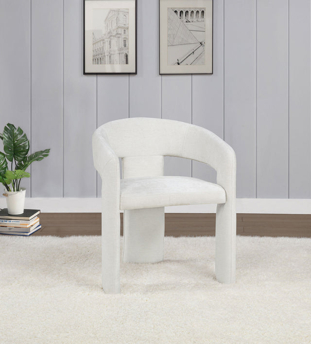 Carlow White Upholstered Dining Arm Chair (Set of 2) - Ornate Home